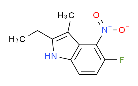 CAS No. 663177-52-4, 2-Ethyl-5-fluoro-3-methyl-4-nitro-1H-indole
