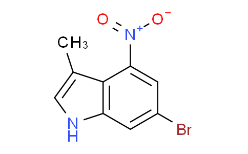 CAS No. 374633-30-4, 6-Bromo-3-methyl-4-nitro-1H-indole