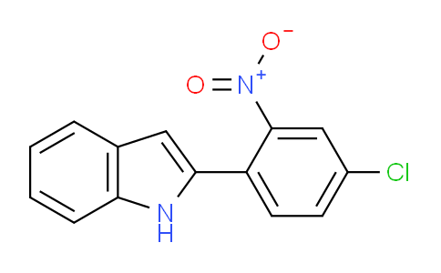 CAS No. 65287-40-3, 2-(4-Chloro-2-nitrophenyl)-1H-indole