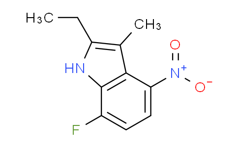 CAS No. 663177-51-3, 2-Ethyl-7-fluoro-3-methyl-4-nitro-1H-indole