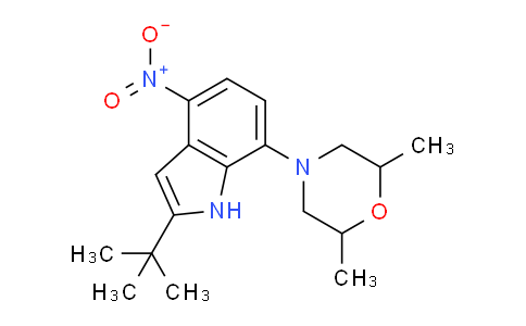 CAS No. 1020722-20-6, 4-(2-(tert-Butyl)-4-nitro-1H-indol-7-yl)-2,6-dimethylmorpholine