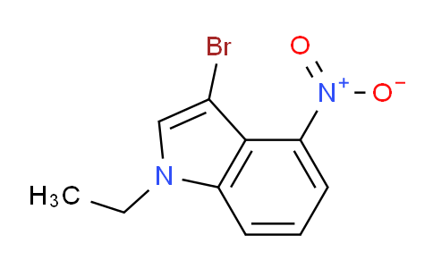 CAS No. 956025-36-8, 3-Bromo-1-ethyl-4-nitro-1H-indole