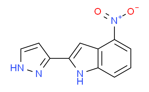 CAS No. 827317-33-9, 4-Nitro-2-(1H-pyrazol-3-yl)-1H-indole
