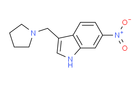 CAS No. 340967-98-8, 6-Nitro-3-(pyrrolidin-1-ylmethyl)-1H-indole