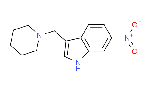 CAS No. 101832-09-1, 6-Nitro-3-(piperidin-1-ylmethyl)-1H-indole
