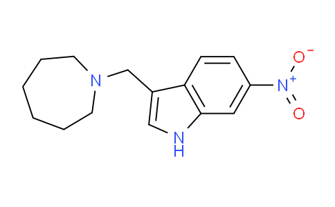 CAS No. 340968-00-5, 3-(Azepan-1-ylmethyl)-6-nitro-1H-indole