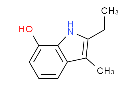 CAS No. 25158-25-2, 2-Ethyl-3-methyl-1H-indol-7-ol