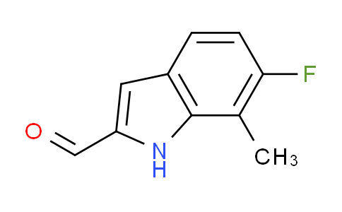 CAS No. 883531-54-2, 6-Fluoro-7-methyl-1H-indole-2-carbaldehyde