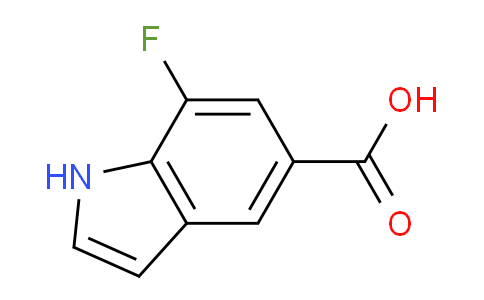 CAS No. 256935-99-6, 7-Fluoro-1H-indole-5-carboxylic acid