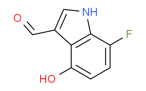 CAS No. 1227576-79-5, 7-Fluoro-4-hydroxy-1H-indole-3-carbaldehyde