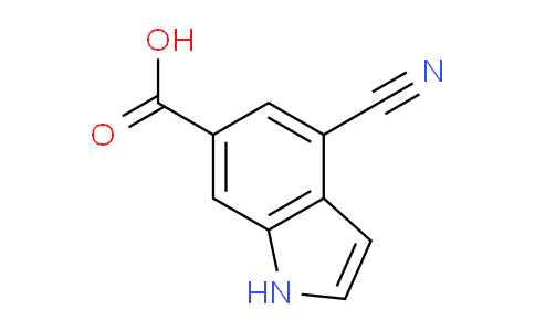 CAS No. 1427502-44-0, 4-Cyano-1H-indole-6-carboxylic acid