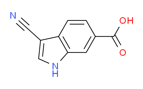 CAS No. 1360958-85-5, 3-Cyano-1H-indole-6-carboxylic acid