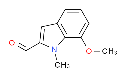 CAS No. 883541-62-6, 7-Methoxy-1-methyl-1H-indole-2-carbaldehyde