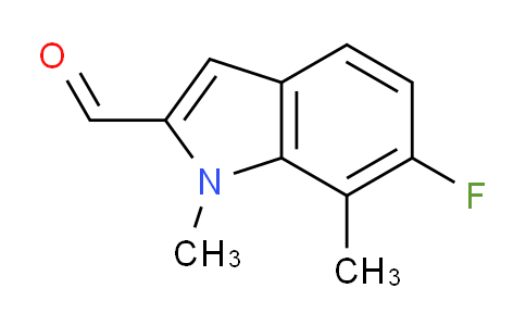 CAS No. 883531-02-0, 6-Fluoro-1,7-dimethyl-1H-indole-2-carbaldehyde