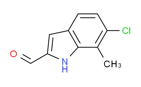 CAS No. 883529-78-0, 6-Chloro-7-methyl-1H-indole-2-carbaldehyde