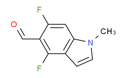 CAS No. 1823324-74-8, 4,6-Difluoro-1-methyl-1H-indole-5-carbaldehyde