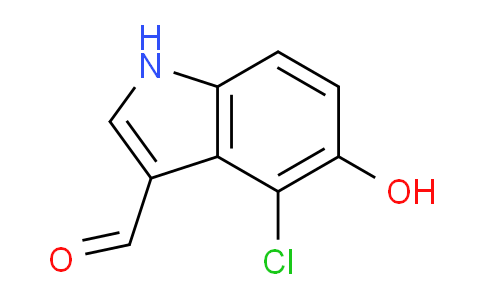 CAS No. 1227502-81-9, 4-Chloro-5-hydroxy-1H-indole-3-carbaldehyde