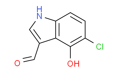 CAS No. 1227575-88-3, 5-Chloro-4-hydroxy-1H-indole-3-carbaldehyde