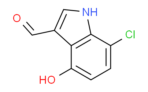 CAS No. 1227592-81-5, 7-Chloro-4-hydroxy-1H-indole-3-carbaldehyde