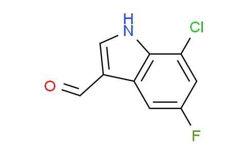 CAS No. 1227270-41-8, 7-Chloro-5-fluoro-1H-indole-3-carbaldehyde
