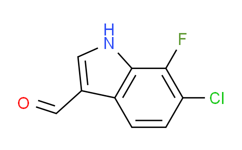 CAS No. 467457-00-7, 6-Chloro-7-fluoro-1H-indole-3-carbaldehyde