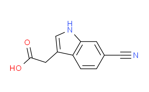 CAS No. 1019115-64-0, 2-(6-Cyano-1H-indol-3-yl)acetic acid