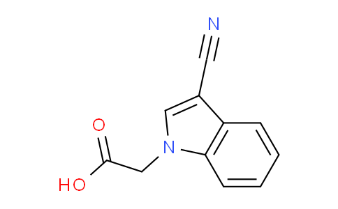 CAS No. 626218-03-9, 2-(3-Cyano-1H-indol-1-yl)acetic acid