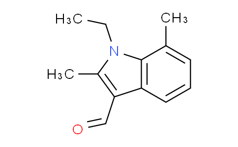CAS No. 893729-66-3, 1-Ethyl-2,7-dimethyl-1H-indole-3-carbaldehyde