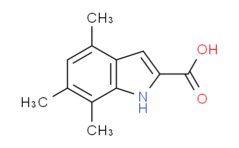 CAS No. 383133-18-4, 4,6,7-Trimethyl-1H-indole-2-carboxylic acid