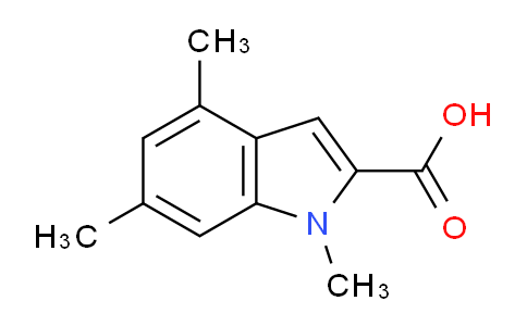 CAS No. 1158754-20-1, 1,4,6-Trimethyl-1H-indole-2-carboxylic acid