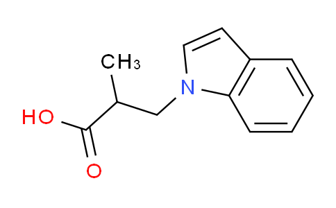 CAS No. 221687-63-4, 3-(1H-Indol-1-yl)-2-methylpropanoic acid