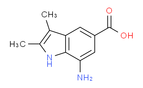 CAS No. 1367968-89-5, 7-Amino-2,3-dimethyl-1H-indole-5-carboxylic acid