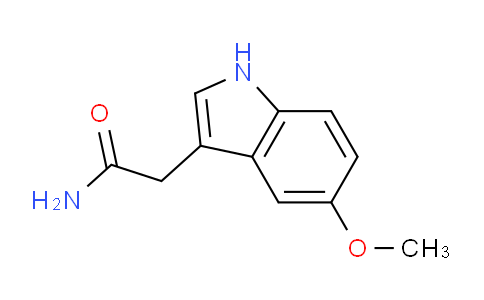 CAS No. 2452-25-7, 2-(5-Methoxy-1H-indol-3-yl)acetamide