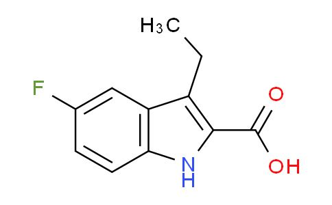 CAS No. 169674-67-3, 3-Ethyl-5-fluoro-1H-indole-2-carboxylic acid
