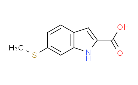 CAS No. 202584-21-2, 6-(Methylthio)-1H-indole-2-carboxylic acid