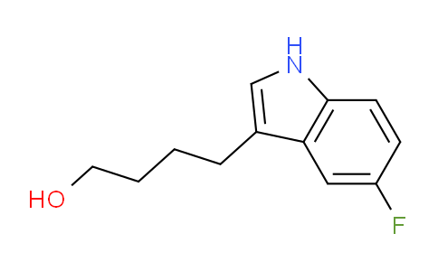 CAS No. 1258297-33-4, 4-(5-Fluoro-1H-indol-3-yl)butan-1-ol