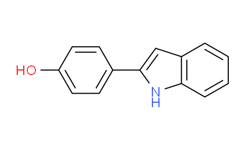 CAS No. 40643-14-9, 4-(1H-Indol-2-yl)phenol