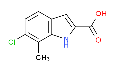 CAS No. 383132-29-4, 6-Chloro-7-methyl-1H-indole-2-carboxylic acid