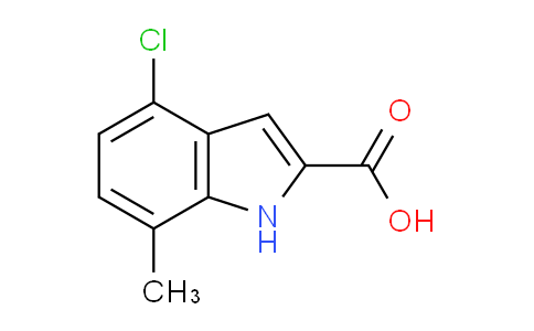 CAS No. 383132-47-6, 4-Chloro-7-methyl-1h-indole-2-carboxylic acid
