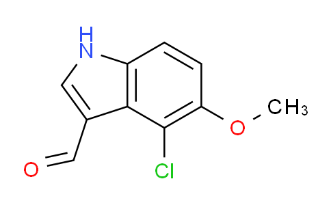 CAS No. 467451-98-5, 4-Chloro-5-methoxy-1H-indole-3-carbaldehyde