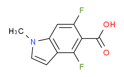 CAS No. 1329166-91-7, 4,6-Difluoro-1-methyl-1H-indole-5-carboxylic acid