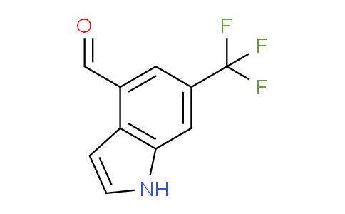 CAS No. 1100215-61-9, 6-(Trifluoromethyl)-1H-indole-4-carbaldehyde