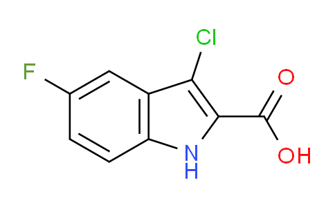 CAS No. 480450-96-2, 3-Chloro-5-fluoro-1H-indole-2-carboxylic acid