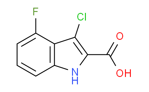CAS No. 1312138-70-7, 3-Chloro-4-fluoro-1H-indole-2-carboxylic acid