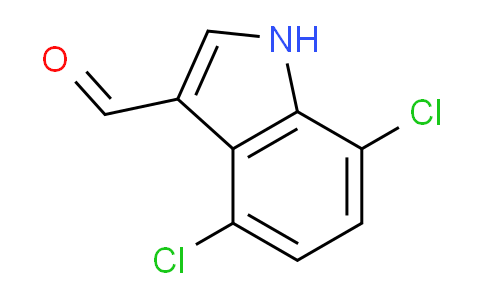 CAS No. 126811-19-6, 4,7-Dichloro-1H-indole-3-carbaldehyde
