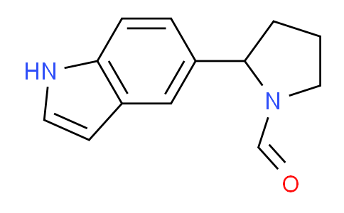 CAS No. 1355230-36-2, 2-(1H-Indol-5-yl)pyrrolidine-1-carbaldehyde