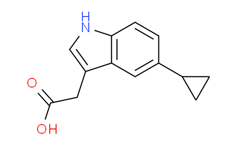 CAS No. 1144102-34-0, 2-(5-Cyclopropyl-1H-indol-3-yl)acetic acid