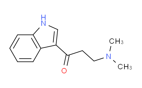 CAS No. 24955-83-7, 3-(Dimethylamino)-1-(1H-indol-3-yl)propan-1-one