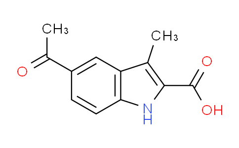 CAS No. 91569-51-6, 5-Acetyl-3-methyl-1H-indole-2-carboxylic acid