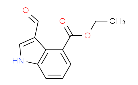 CAS No. 881179-23-3, Ethyl 3-formyl-1H-indole-4-carboxylate
